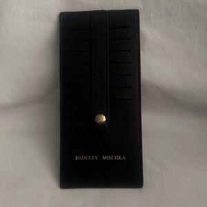 Badgley Mischka Black Card Wallet